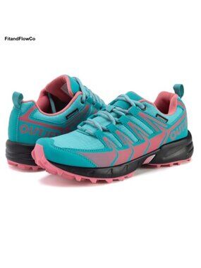 Waterproof Lightweight Hiking Shoes Leather Mesh Anti-Slip Trail Outdoor